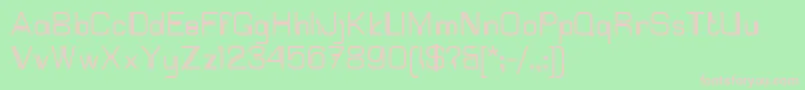 Mallary Font – Pink Fonts on Green Background