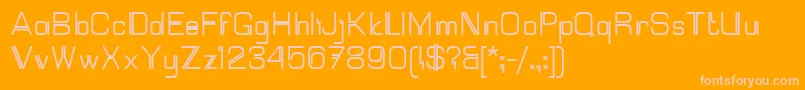 Mallary Font – Pink Fonts on Orange Background