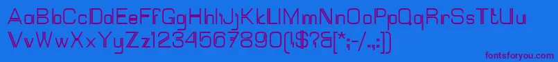 Mallary Font – Purple Fonts on Blue Background