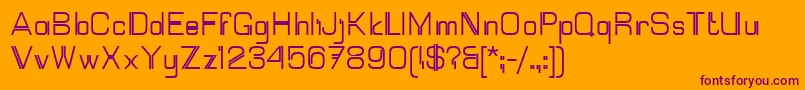 Mallary Font – Purple Fonts on Orange Background
