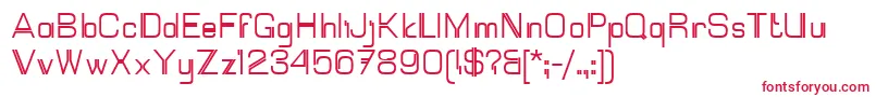 Mallary Font – Red Fonts on White Background