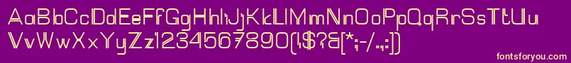 Mallary Font – Yellow Fonts on Purple Background