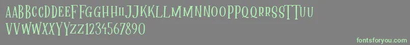 Mallica Fairytale DEMO Font – Green Fonts on Gray Background
