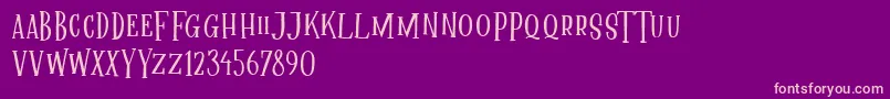 Mallica Fairytale DEMO Font – Pink Fonts on Purple Background