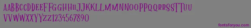 Mallica Fairytale DEMO Font – Purple Fonts on Gray Background
