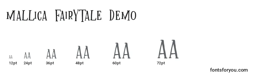 Mallica Fairytale DEMO Font Sizes