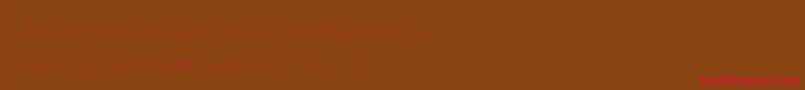 Mallino Font – Red Fonts on Brown Background