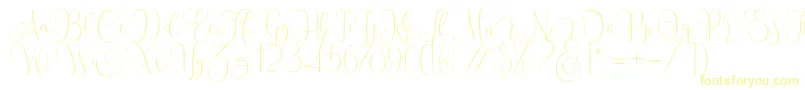 Mallow Script-Schriftart – Gelbe Schriften