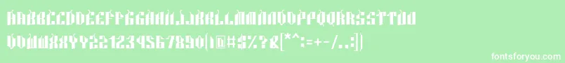 Malocknow Standard Font – White Fonts on Green Background