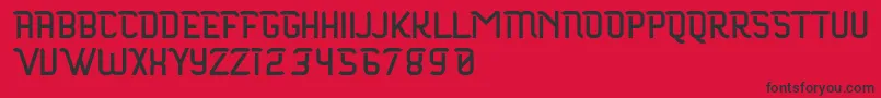 Maloire Font – Black Fonts on Red Background