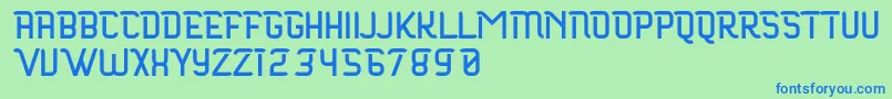 Maloire Font – Blue Fonts on Green Background