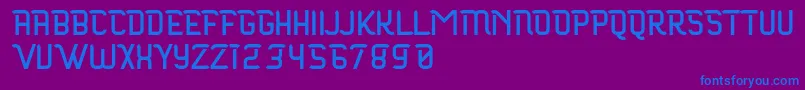 Maloire Font – Blue Fonts on Purple Background