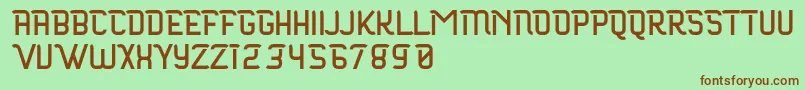 Maloire Font – Brown Fonts on Green Background