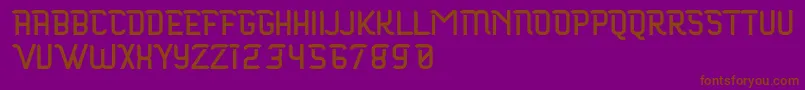 Maloire Font – Brown Fonts on Purple Background