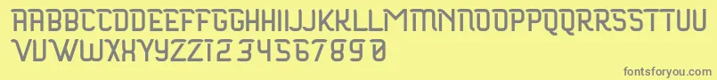 Maloire Font – Gray Fonts on Yellow Background