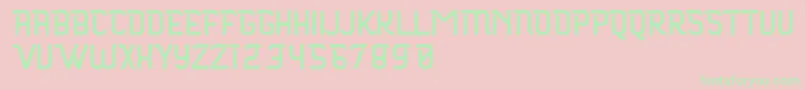 Maloire Font – Green Fonts on Pink Background