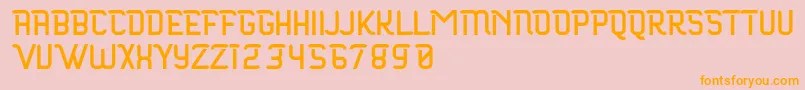 Maloire Font – Orange Fonts on Pink Background