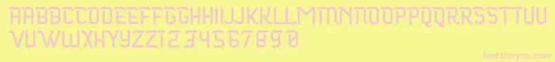 Maloire Font – Pink Fonts on Yellow Background