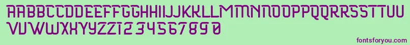 Maloire Font – Purple Fonts on Green Background