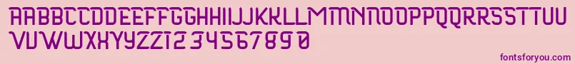 Maloire Font – Purple Fonts on Pink Background