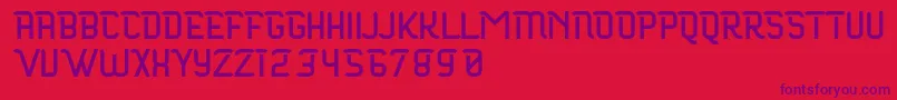 Maloire Font – Purple Fonts on Red Background