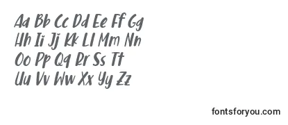 Schriftart Malove Font Italic by 7NTypes D
