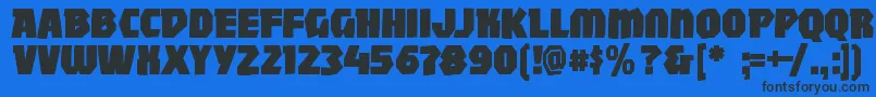 More about Mightywindy Font Mightywindy Font – Black Fonts on Blue Background