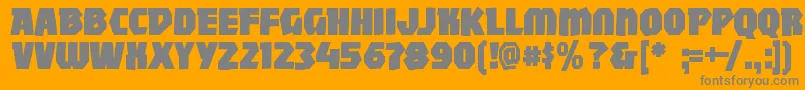 More about Mightywindy Font Mightywindy Font – Gray Fonts on Orange Background