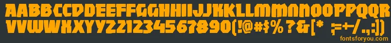 More about Mightywindy Font Mightywindy Font – Orange Fonts on Black Background