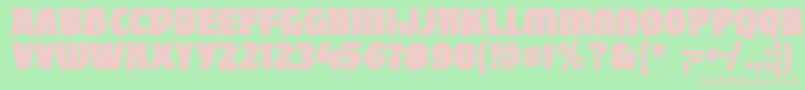 Шрифт Mightywindy – розовые шрифты на зелёном фоне