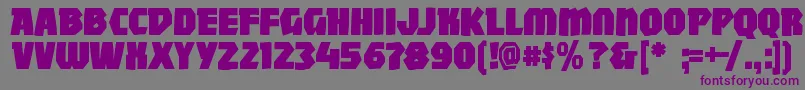 Mightywindy Font – Purple Fonts on Gray Background