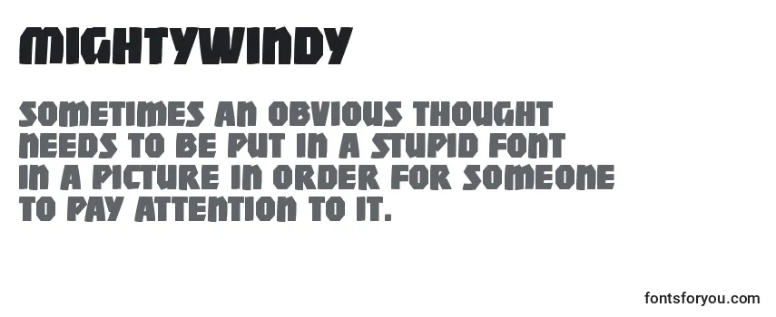 Шрифт Mightywindy
