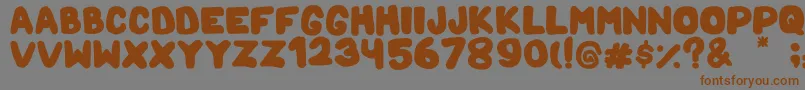 MamaBear Font – Brown Fonts on Gray Background