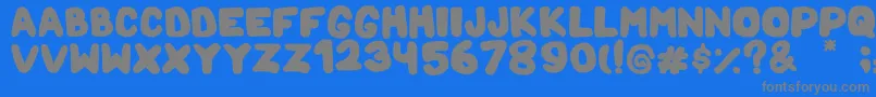 Weitere Informationen zur MamaBear-Schriftart MamaBear-Schriftart – Graue Schriften auf blauem Hintergrund