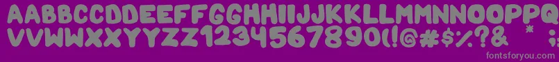 Weitere Informationen zur MamaBear-Schriftart MamaBear-Schriftart – Graue Schriften auf violettem Hintergrund