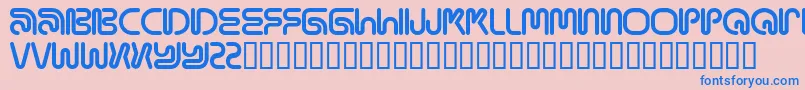 MAMAR    Font – Blue Fonts on Pink Background