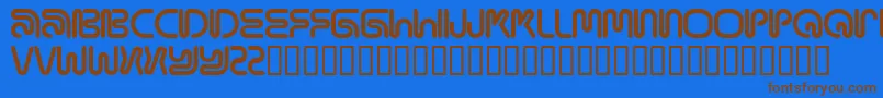 MAMAR    Font – Brown Fonts on Blue Background
