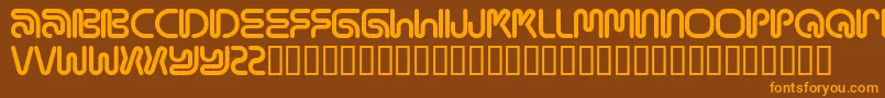 MAMAR    Font – Orange Fonts on Brown Background
