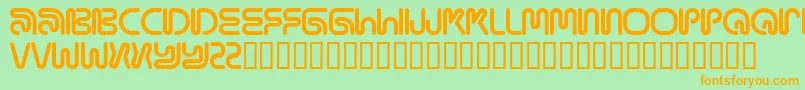 MAMAR    Font – Orange Fonts on Green Background