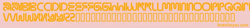 Fonte MAMAR    – fontes laranjas em um fundo rosa