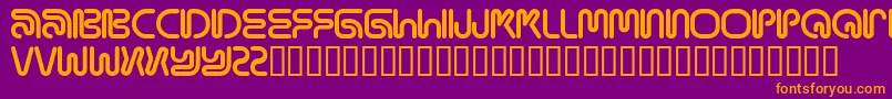 MAMAR    Font – Orange Fonts on Purple Background
