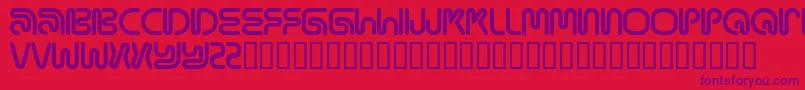 MAMAR    Font – Purple Fonts on Red Background