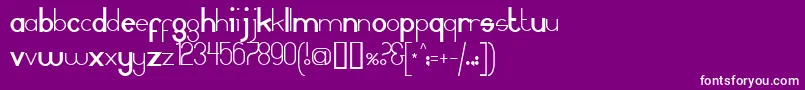 MAMMAGAMMA Font – White Fonts on Purple Background