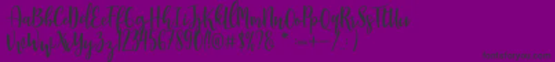 fuente Manda – Fuentes Negras Sobre Fondo Morado
