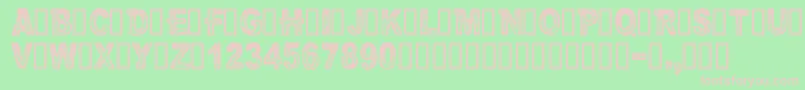 CfurbanlifeRegular Font – Pink Fonts on Green Background