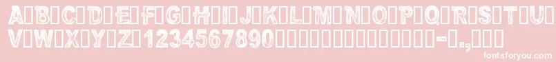 CfurbanlifeRegular Font – White Fonts on Pink Background