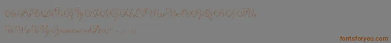Mandailing Font – Brown Fonts on Gray Background