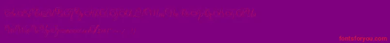 fuente Mandailing – Fuentes Rojas Sobre Fondo Morado