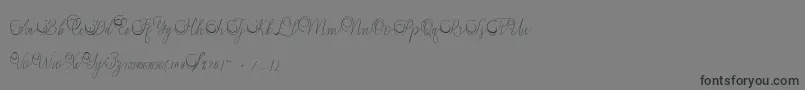 Mandailing Font – Black Fonts on Gray Background