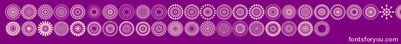 fuente Mandalas pro – Fuentes Rosadas Sobre Fondo Morado